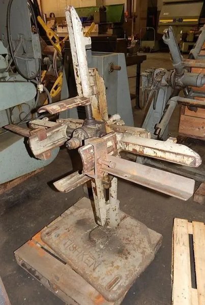 USED TISHKEN 350 LB. MANUAL UNCOILER MODEL LR6