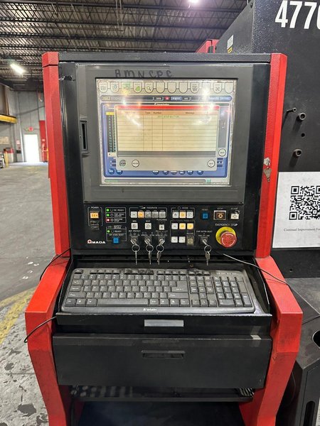 22 Ton Amada AC2510NT CNC Turret Punch, 2008