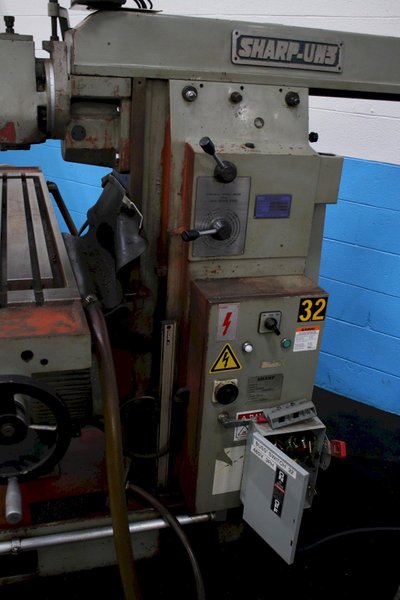 #3 SHARP MODEL UH-3 HORIZONTAL MILL:   STOCK #74163