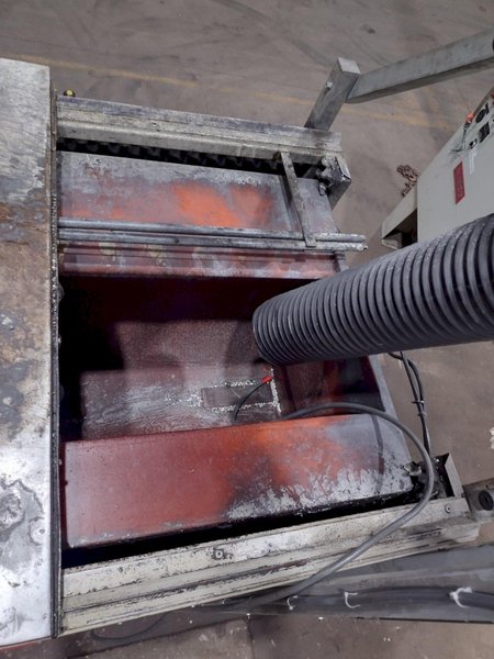60" X 8 CU FT ALMCO MODEL V8-S TUB TYPE VIBRATORY DEBURRING FINISHING SYSTEM: STOCK #18832