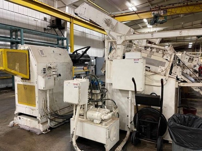 20,000 lbs. x 36" Littell Coil Reel with Car and Powered Straightener, Good Running!