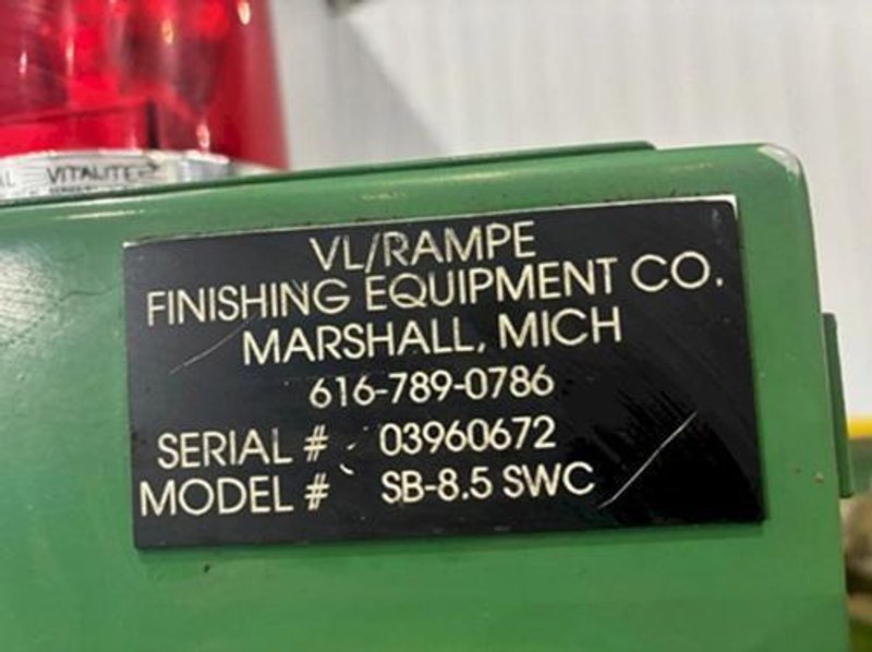 VL/RAMPE MODEL #SB-8 DUAL MEDIA VIBRATORY DEBURRING MACHINE