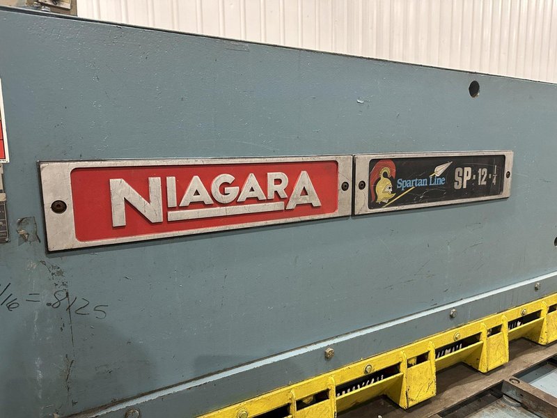 12' X 1/4" NIAGARA MODEL #SP-12-1/4 HYDRAULIC SHEAR: STOCK #22385