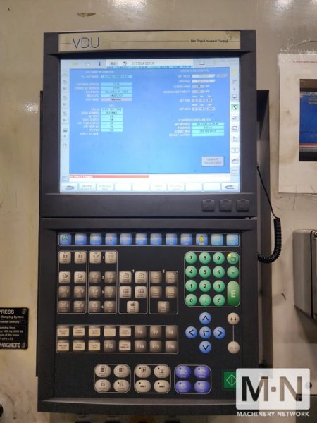 3300 TON 604 OZ VAN DORN MODEL 3300CC37000 CALIBER INJECTION MOLDING MACHINE MFG 2003
