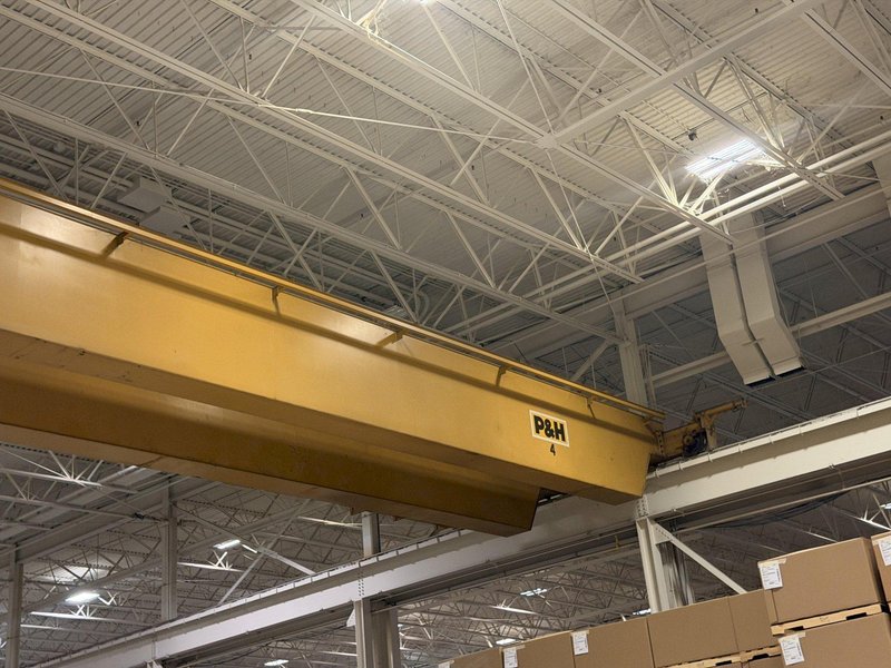 33 TON x 97' P&amp;H CLASS D DOUBLE GIRDER OVERHEAD BRIDGE CRANE: YOBRO #26426