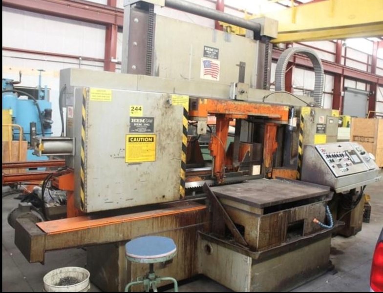25 x 30 HEM H160LA-DC DOUBLE COLUMN PORGRAMMABLE AUTOMATIC HORIZONTAL BAND SAW
