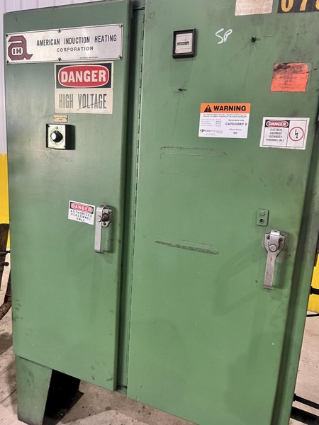 500 kw AMERICAN INDUCTION HEATING 2 COIL BILLIT HEATING SYSTEM, WITH FEEDER &amp; CONTROLS: STOCK #20810: STOCK #20813