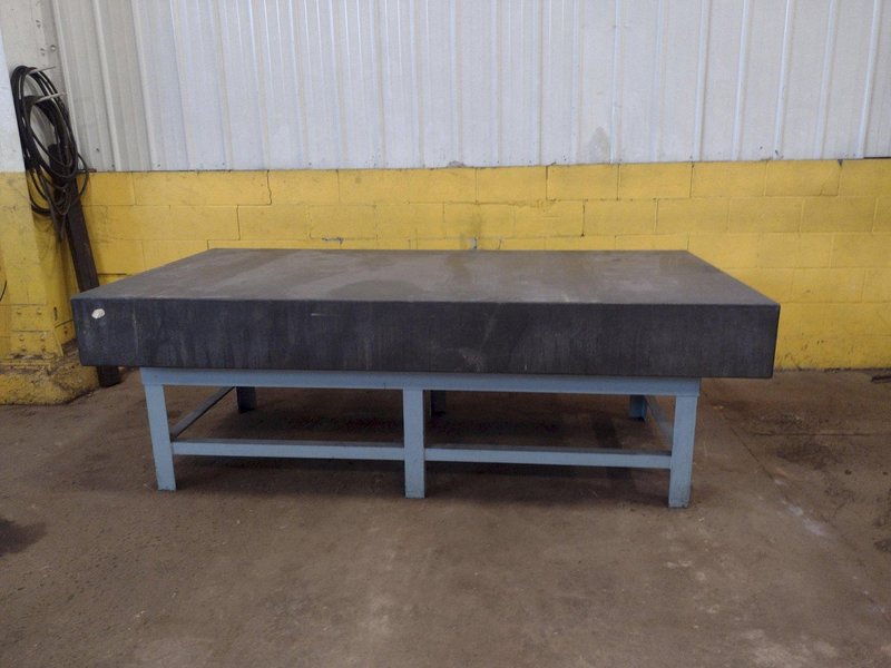 8' X 4' X 10" CHALLENGE PRECISION LAYOUT INSPECTION GRANITE TABLE: STOCK #23809