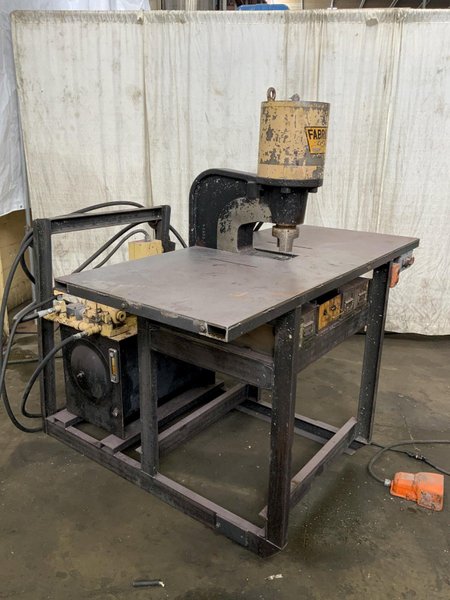 80 TON FABRILINE MODEL FP-80 HYDRAULIC C-FRAME FLANGE PUNCH: STOCK #81508