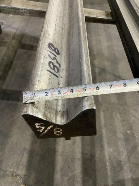 86-1/4" X 4" OPENING FEMALE PRESS BRAKE DIE: STOCK #81581