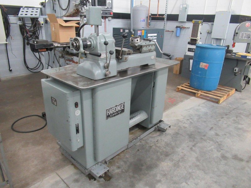 Hardinge DV-59 Speed Lathe, 6 Position End-Working Turret, Production Cross Slide, 5C Lever Collet Closer