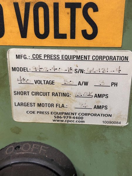18" X .080 COE 7 ROLL STRAIGHTENER: STOCK #78630