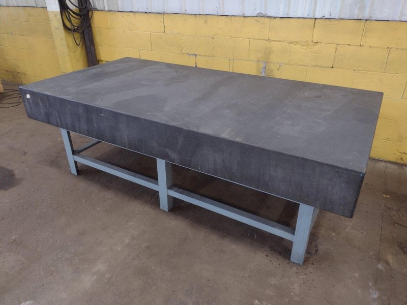 8' X 4' X 10" CHALLENGE PRECISION LAYOUT INSPECTION GRANITE TABLE: STOCK #23809