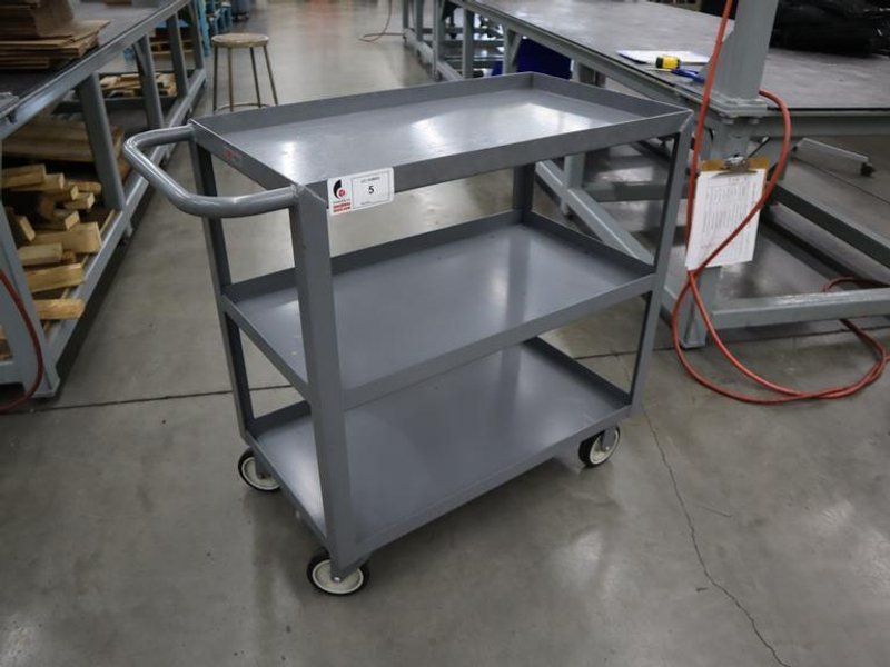 Uline Metal Tool Cart, 3 Shelves- Auction Item