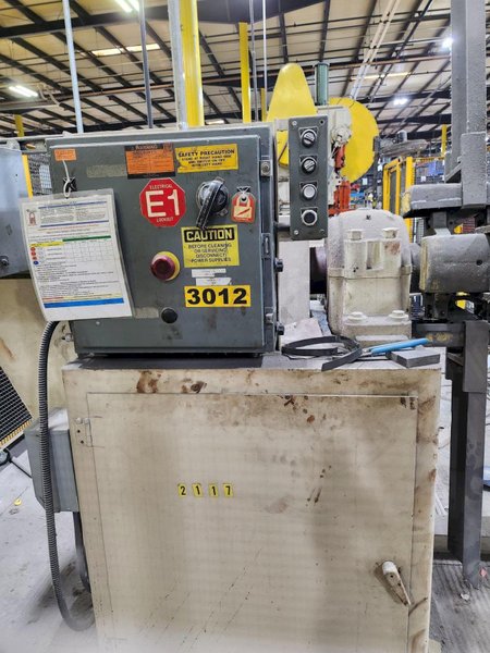 10,000 LB X 20" ROWE 10020-DS/L POWERED UNCOILER. STOCK #0849223