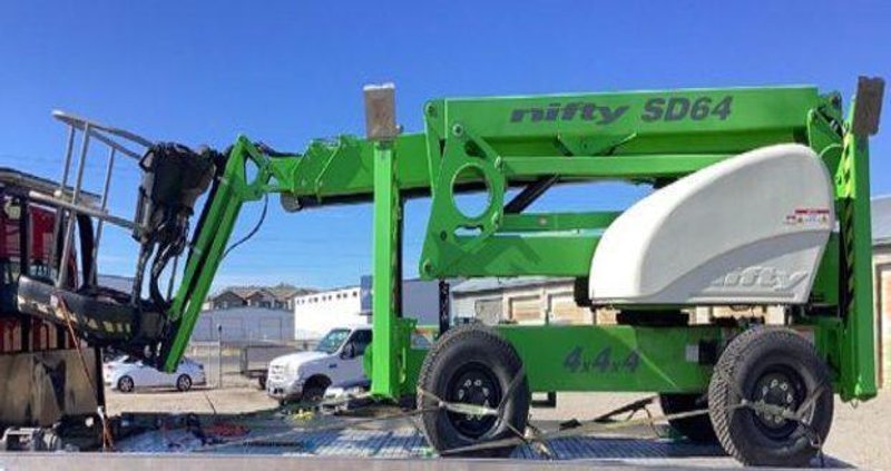 Niftylift SD64 4x4x4 Self-Drive Articulating Boom Lift Forklift, 2023 – 70′ Working Height, Diesel, 4WD