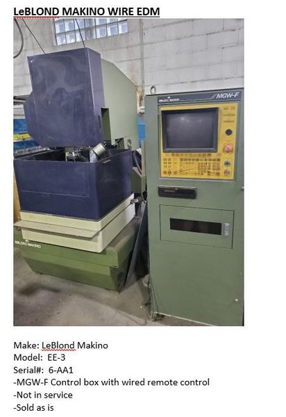 LEBLOND MAKINO WIRE EDM