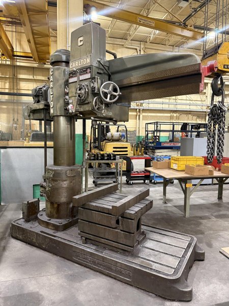5' X 13" CARLTON MODEL 3A RADIAL DRILL: YOBRO #26418