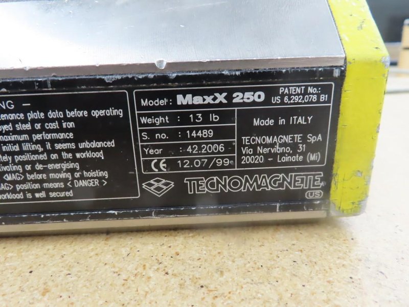 Technomagnete MaxX 250 Lifting Magnet- Auction Item