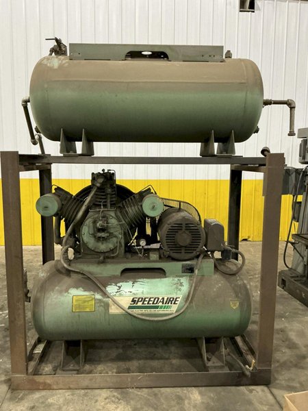 15 HP SPEEDAIRE MODEL #19-000069-0 DUPLEX AIR COMPRESSOR : YOBRO 26354