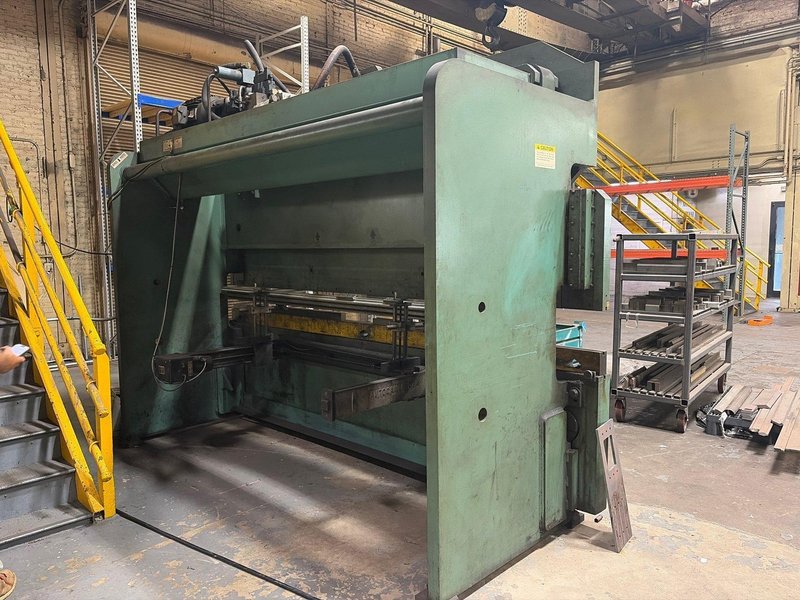 175 TON X 12' PIRANHA ALLSTEEL MODEL PB2-175-12 HYDRAULIC PRESS BRAKE, WITH AUTOMEC 600 CNC CONTROL: YOBRO #26358