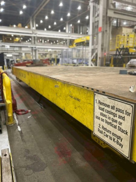 150 TON x 14' WIDE x 34' LONG P&amp;E HEAVY DUTY SELF POWERED TRANSFER RAIL CAR / CART: STOCK #23112