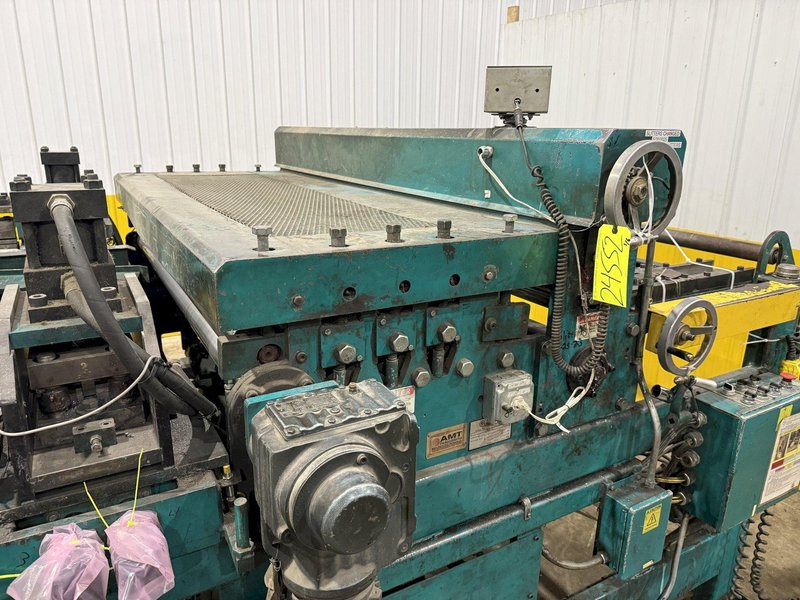 60" x 16 GAUGE IOWA PRECISION MODEL #GAF60-6 COIL SLEAR (SLITTING &amp; CUT-TO-LENGTH) LINE, WITH UNCOILERS &amp; SIDE PUNCHING / NOTCHING: YOBRO #24552