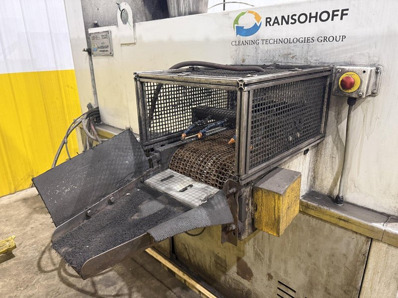 12" WIDE RANSOHOFF LEANVEYOR 3-STAGE STAINLESS STEEL MESH CONVEYOR PASS THROUGH PARTS WASHER, NEW 2017: YOBRO #24292