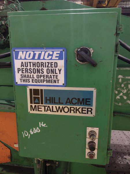 105 TON HILL ACME MODEL #6A HYDRAULIC IRONWORKER W/ CLAMPING: STOCK #22832