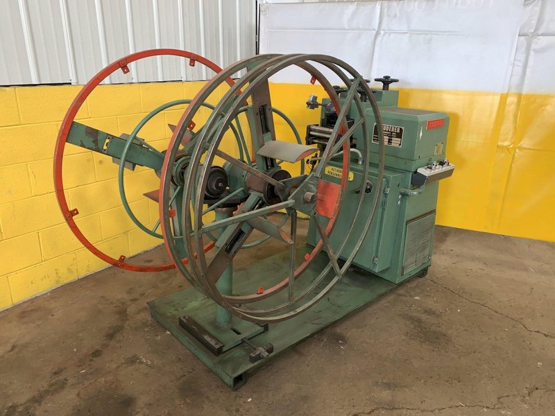 4.7" X .040" BRUDERER MODEL #12120B 19 ROLL PRECISION LEVELER &amp; DOUBLE END UNCOILER: STOCK 13024