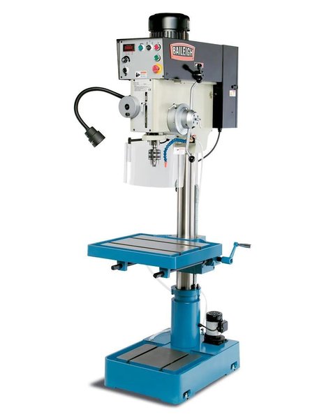 Baileigh DP-1500VS Inverter Driven Drill Press, 3 Speed Power Down Feed. 1-1/2 Mild steel capacity