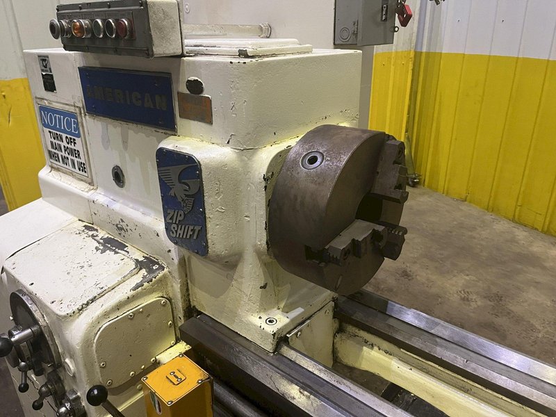 25” X 132” AMERICAN ZIP SHIFT ENGINE LATHE 2" HOLE: STOCK #16791