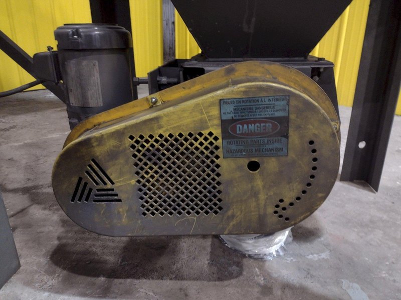 6" X (2) 15 HP WHEEL WHEELABRATOR "SKEW ROLL PIPE &amp; BAR" SHOT BLAST BLASTER SYSTEM: STOCK #20002