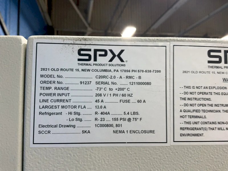 Spx 30” X 40” X 36” Enviromental Chamber  - C20r-2.0-a-rmc-b