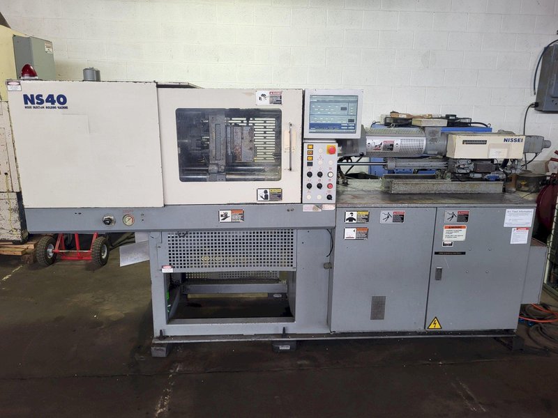 Nissei Used NS40-5A Injection Molding Machine, 44 US Ton, 2.2 oz., 460V, yr. 2004/05 (2) Available