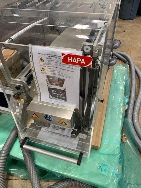 Hapa 800 Webjet LUV DOD Inkjet Foil Printer H-837-T-1C-LR, 2017