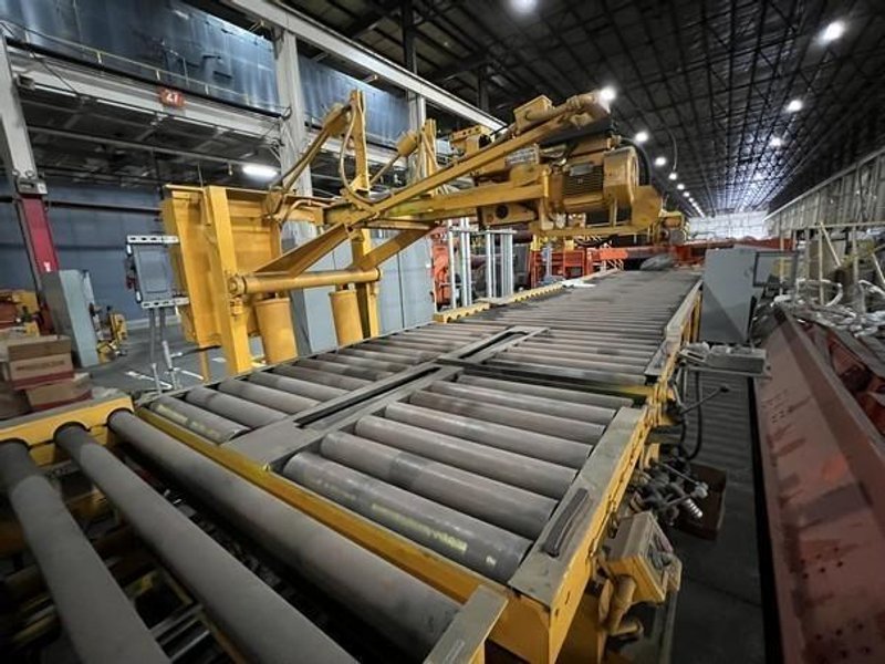 72" x 10,000 LB Banding Line With 5 Ton Monorail System STOCK #3044