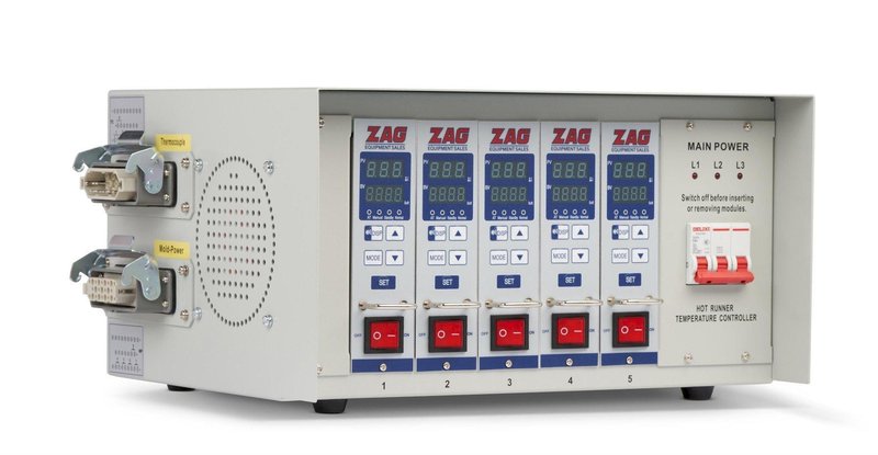 ZAG Equipment New TempEase HRCII-5, 8, or 12 Zone Hot Runner Controllers