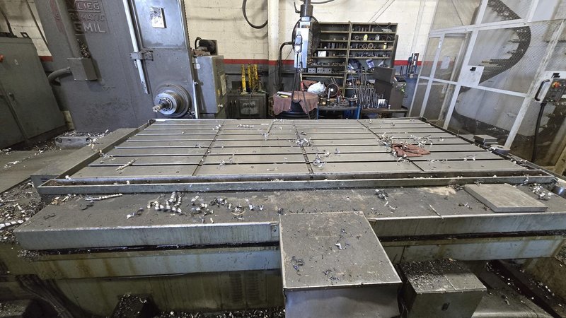 5" DEVLIEG 54K-96 HORIZONTAL BORING MILL. STOCK # 1087626