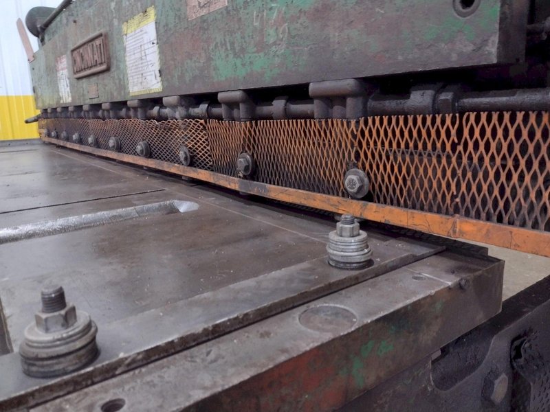 10' X 1/4" CINCINNATI MODEL #1810 MECHANICAL POWER SQUARING SHEAR: STOCK #19012