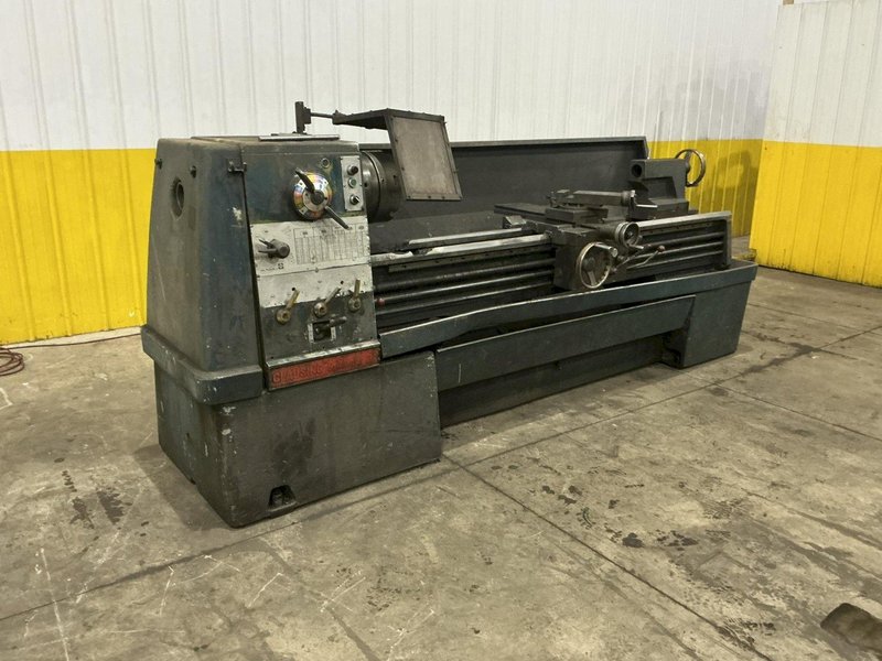 21" X 84" CLAUSING MODEL #21 ENGINE LATHE METRIC &amp; 3.5" HOLE: YOBRO #25140