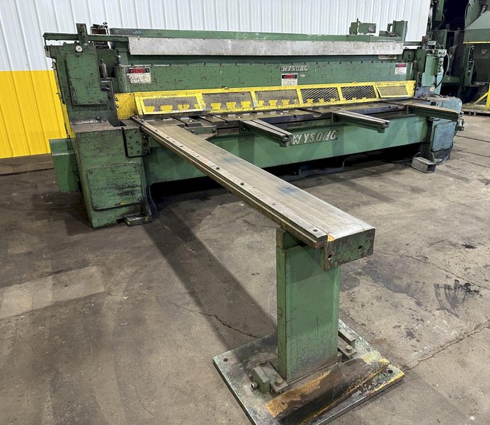 12' X 1/2" WYSONG MODEL #1250 MECHANICAL POWER SQUARING SHEAR. STOCK #1228024