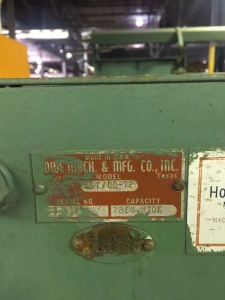 ROWE 40,000 LB X 72" X .065" CTL LINE, STOCK# 13685J