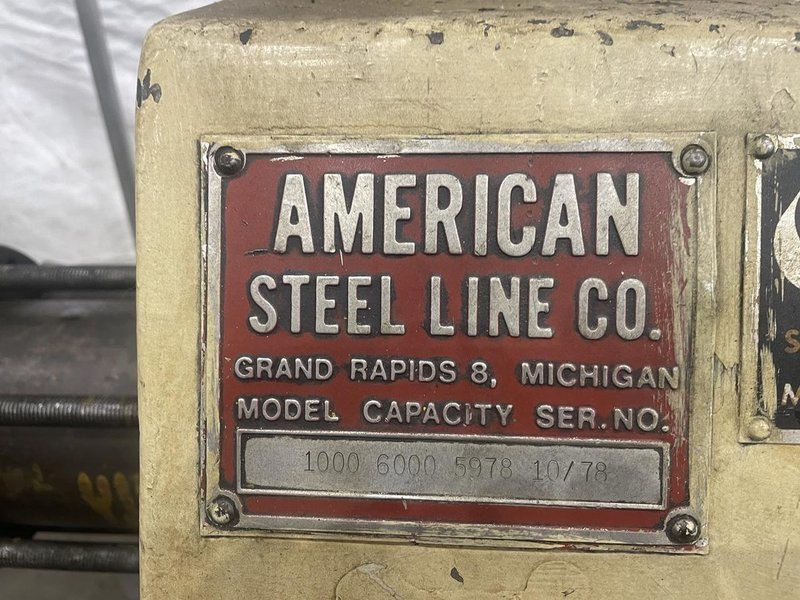 6000 LB AMERICAN STEEL LINE MODEL #1000 COIL REEL: STOCK #76834
