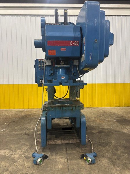 60 TON BLISS MODEL #C-60 OBI PUNCH PRESS 4" STROKE: YOBRO #24082