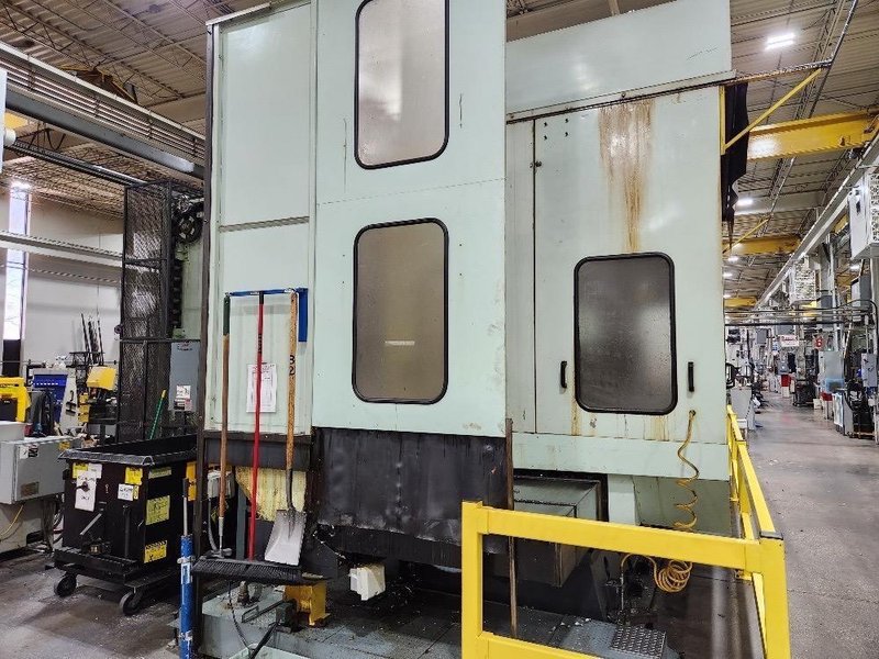 Kuraki KBT 13EA CNC Boring Mill, 2003 – Fanuc Control, 4k RPM, Chip Conveyor, 1000 PSI TSC
