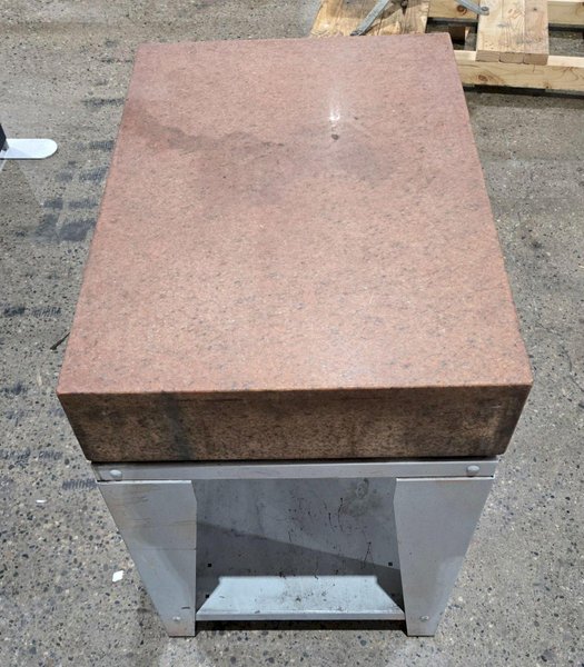 STARRETT 913542 GRANITE SURFACE PLATE USED