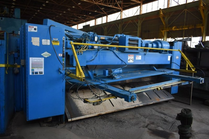 10' X 1/4" CINCINNATI CNC HYDRAULIC POWER SQUARING SHEAR.  STOCK # 1006925