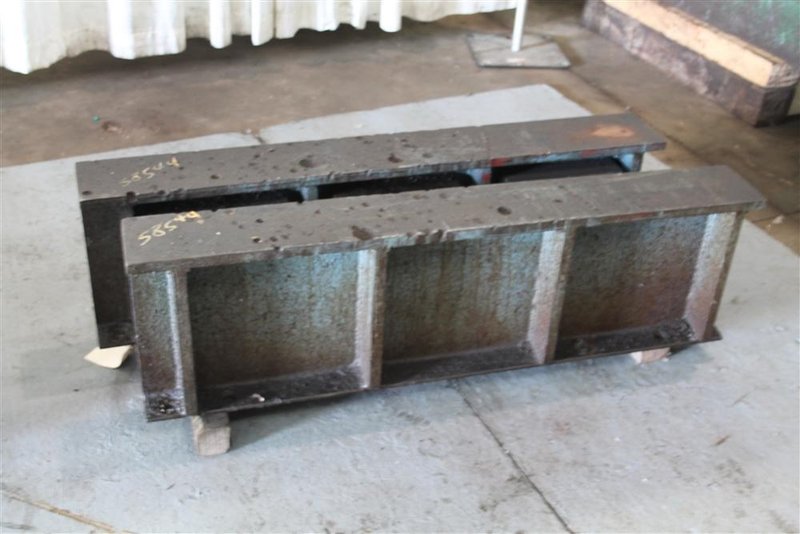 (SET OF TWO) 54-1/2 X 16' STEEL RISER BLOCKS:  STOCK #58544