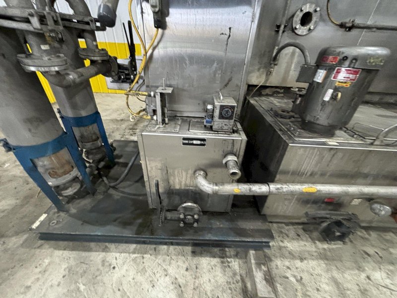 24" W X 11" H RANSOHOFF 3-STAGE STAINLESS STEEL PASS THROUGH BELT CONVEYOR PARTS WASHER, 2003, ELECTRIC HEAT: STOCK #22020